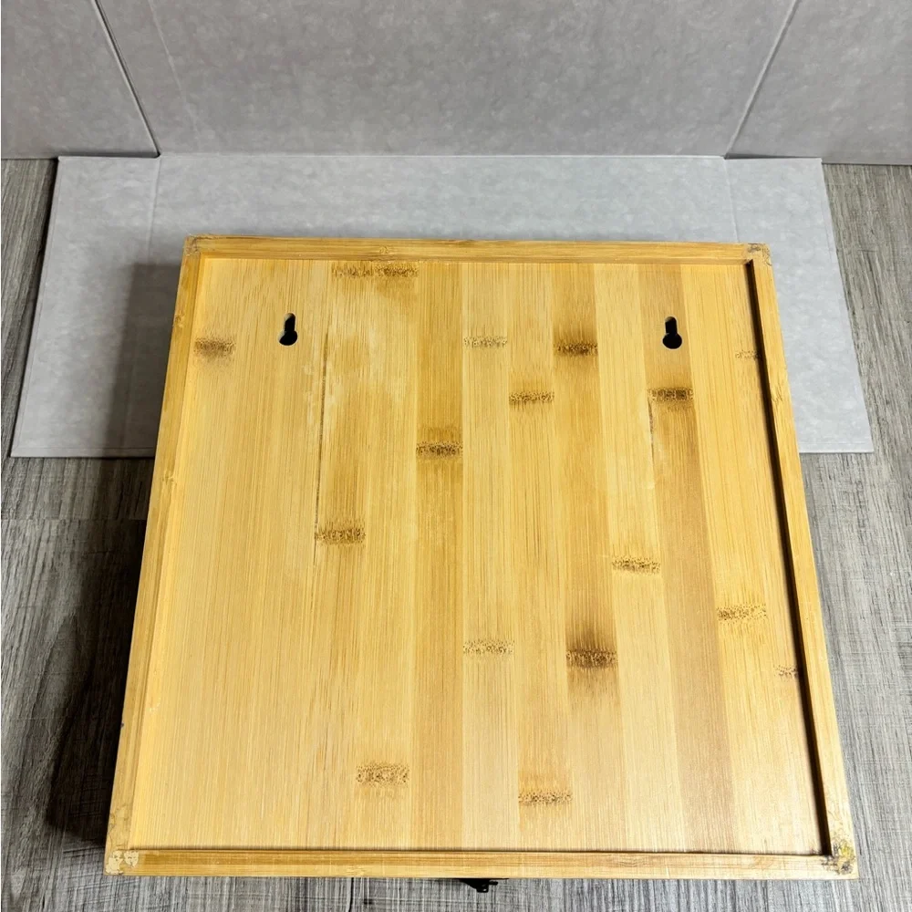Dharmagic Wooden Bag Storage Container For Drawer Counter Top Organizer Gallon